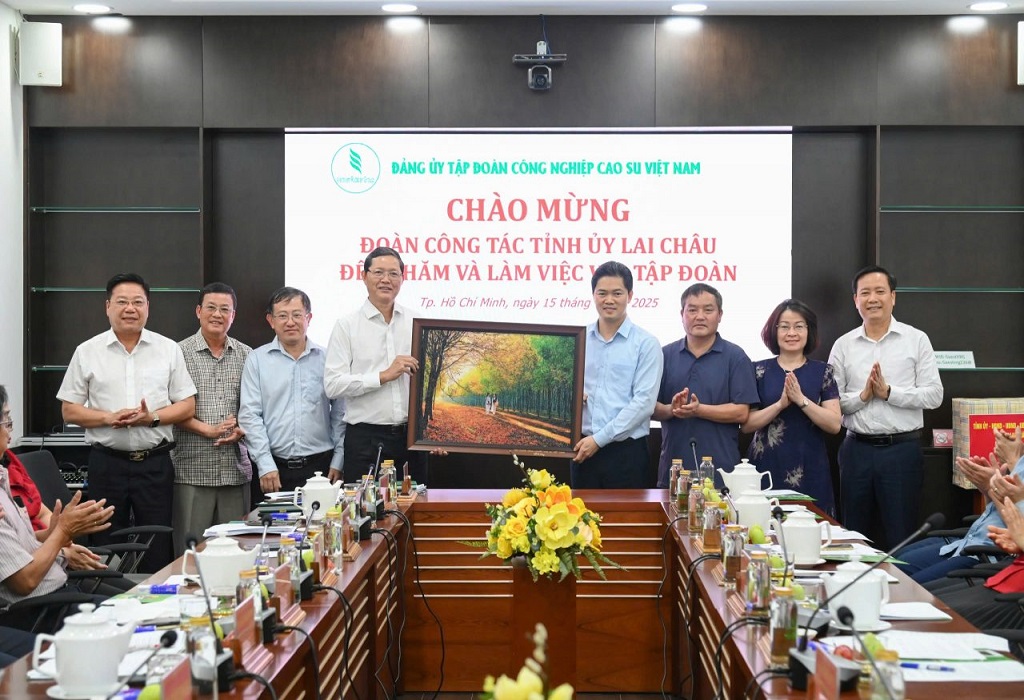 VRG làm việc với Tỉnh ủy Lai Châu: Tăng cường phối hợp phát triển cao su tại địa phương